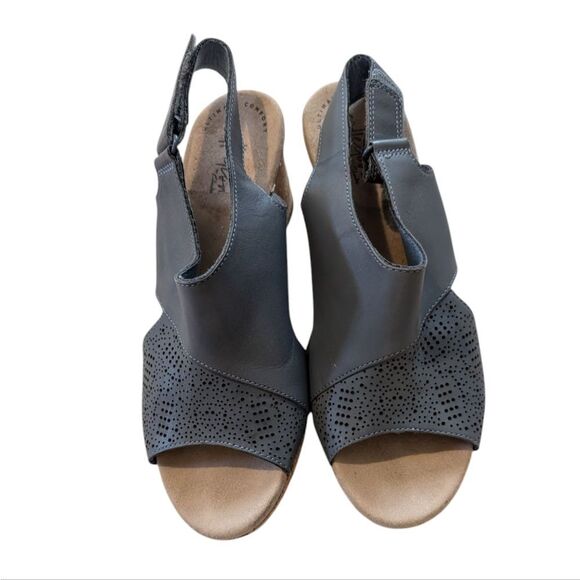 Collection by Clarks Women's Lafley Joy slingback leather sandals size 7.5 - Picture 5 of 8